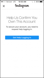 Solving Help Us Confirm That You Own This Account Issue On Instagram Login Instagram Analytics Blog