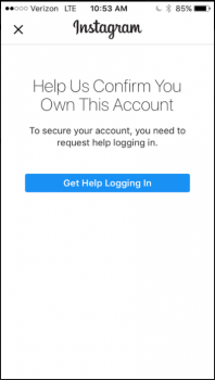 Solving “help us confirm that you own this account” issue on Instagram login